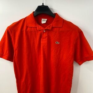 Lacoste Men's Orange Polo Shirt